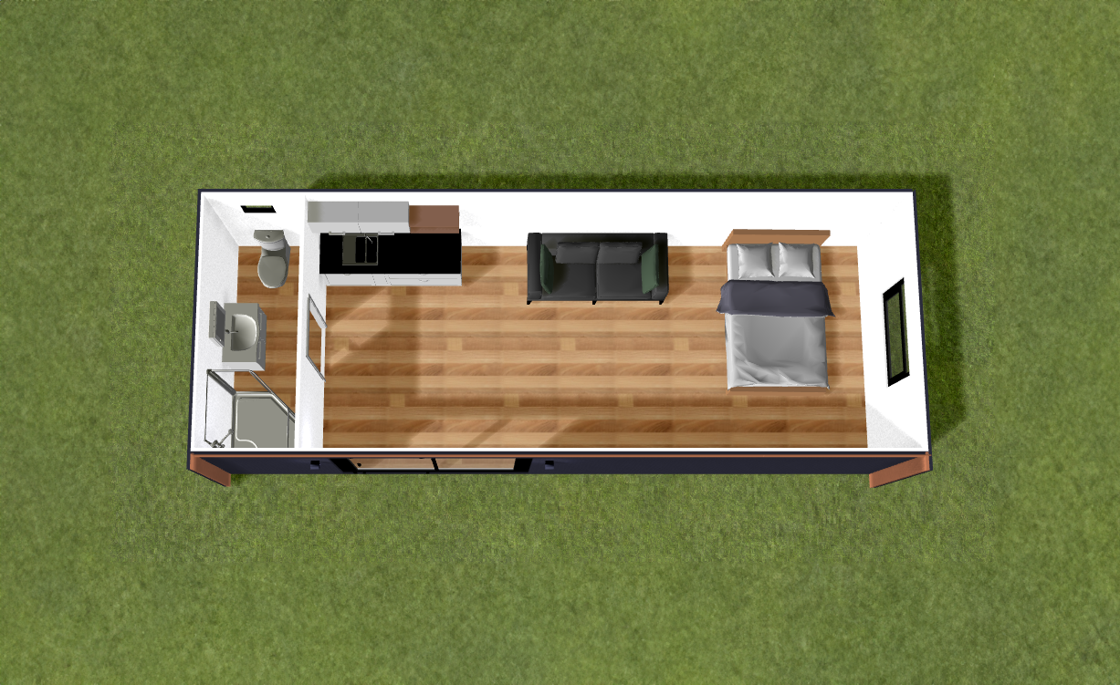 1 bedroom - 8.4m x 3- Base Model